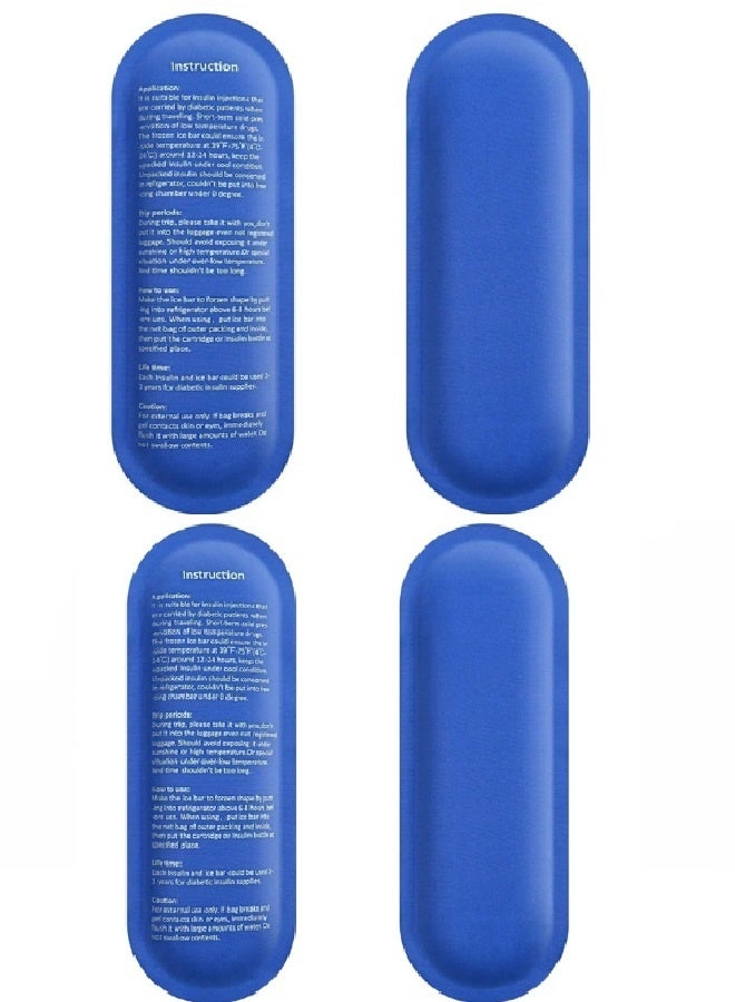 Portable Insulin Cooling Travel Bag Insulated Cooling Compartment Compact & Lightweight Reusable Ice Packs, Designed for Medical Travel 1 Set(with 4 ice packs) - Image 5